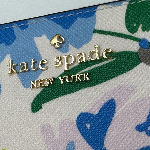 Kate Spade Staci Lily Blooms Large Continental Zip Around Wallet - Cream Multi - Picture 8 of 8
